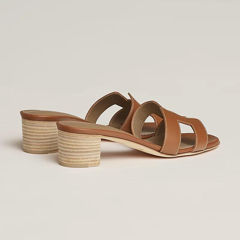 Giày Hermes Oasis Sandal Nữ Nâu